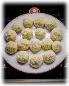 Frittierte Lauchbällchen @Frau Tam-Tam