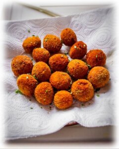 Frittierte Lauchbällchen @Frau Tam-Tam